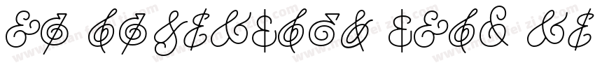 HM Ampersand Thai Re字体转换
